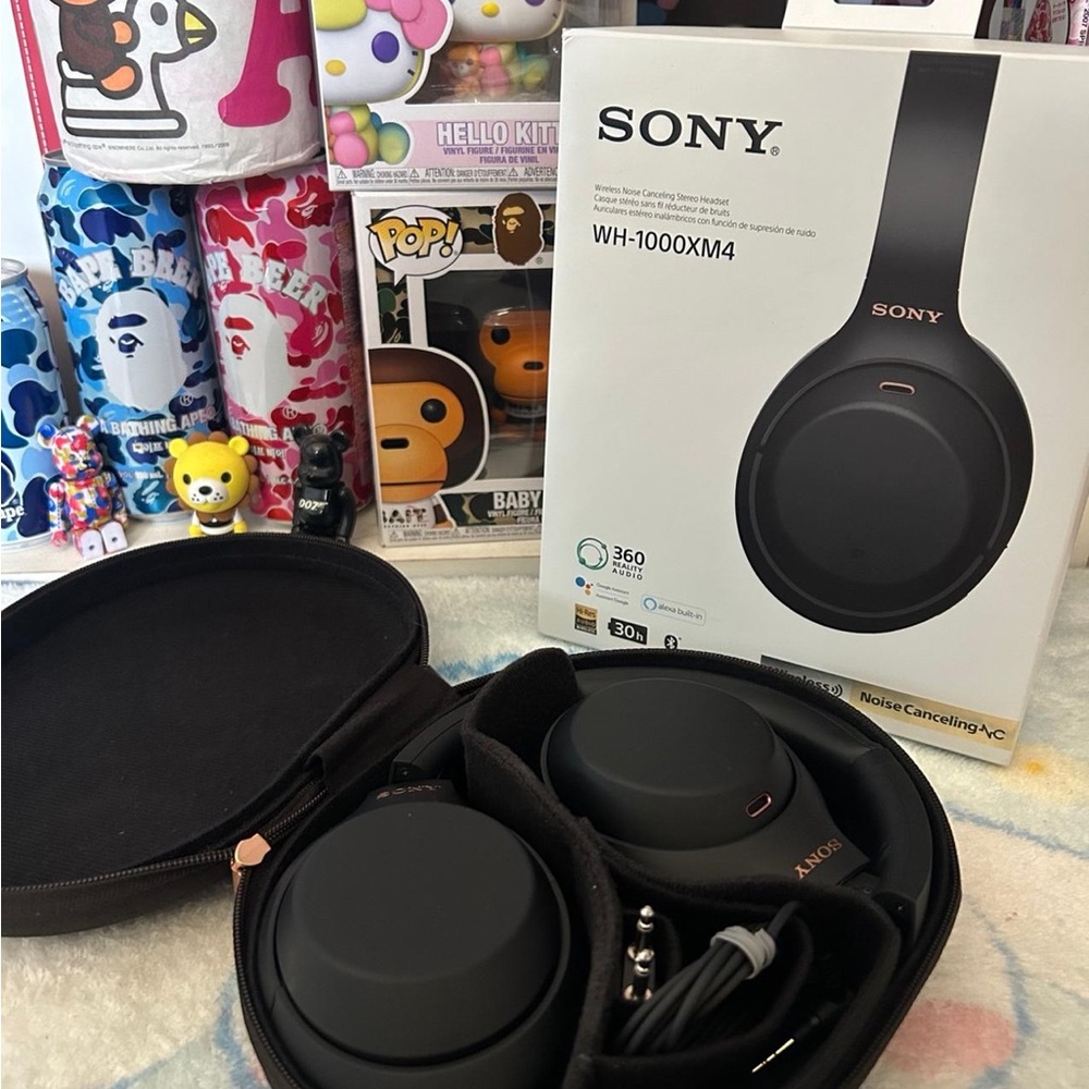 Sony WH-1000XM4 Black Over-Ear Headphones